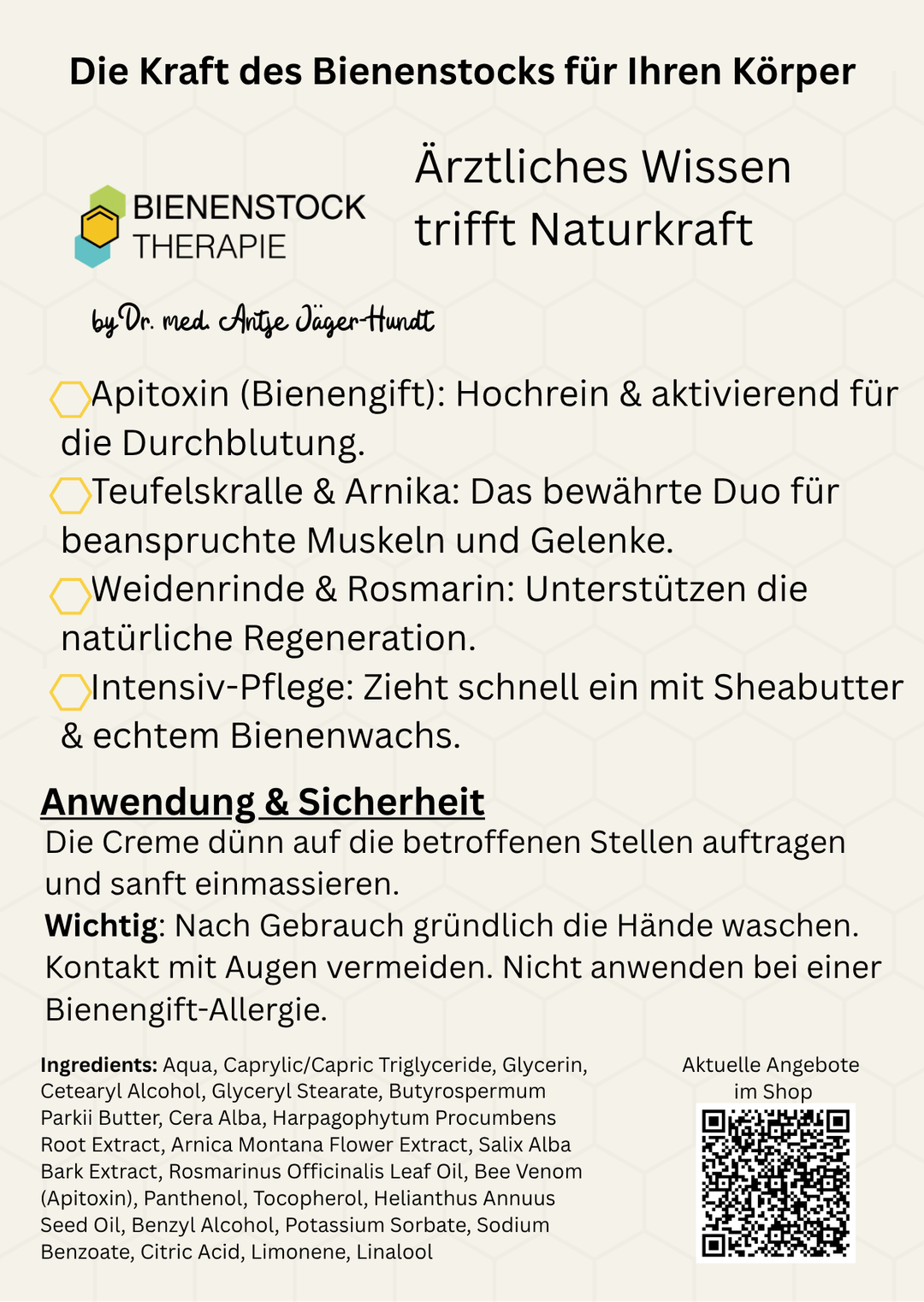Bienengiftsalbe forte, 2-g-Probe – weitere Ansicht