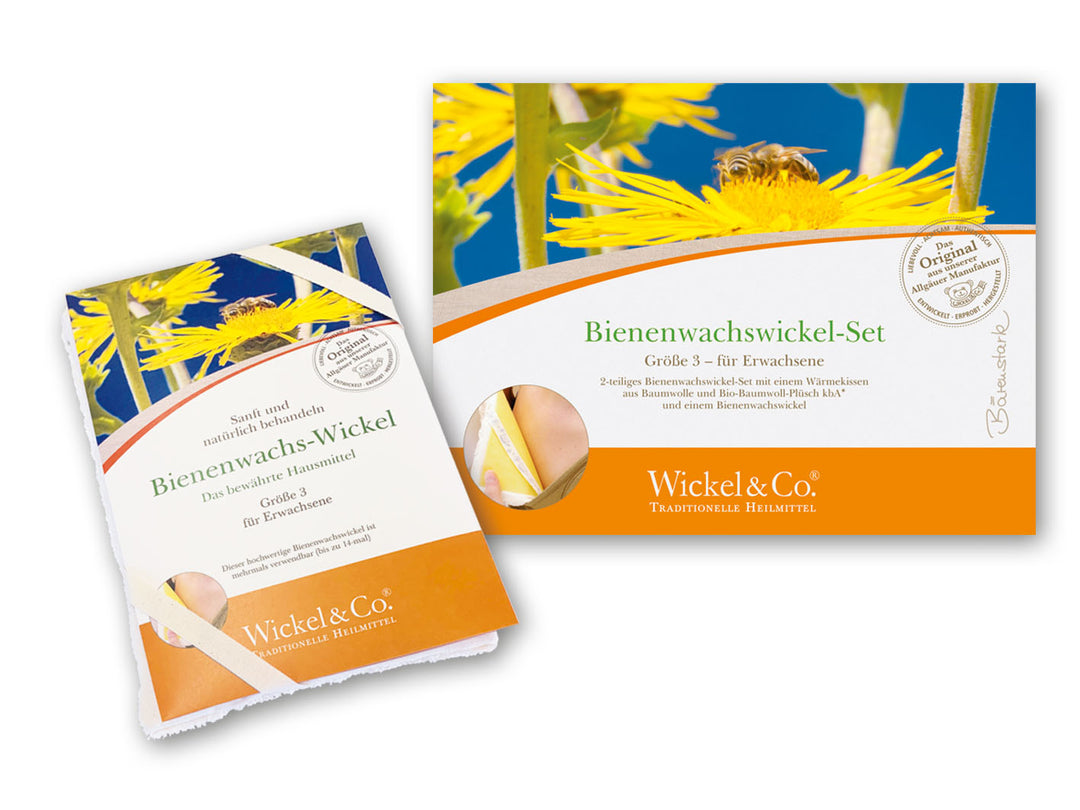 Bienenwachswickel-Set Größe 3 für Erwachsene, 20 × 30 cm