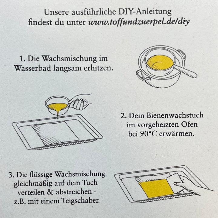 Anleitung: Bienenwachstücher mit DIY Repair-Wachs ausbessern