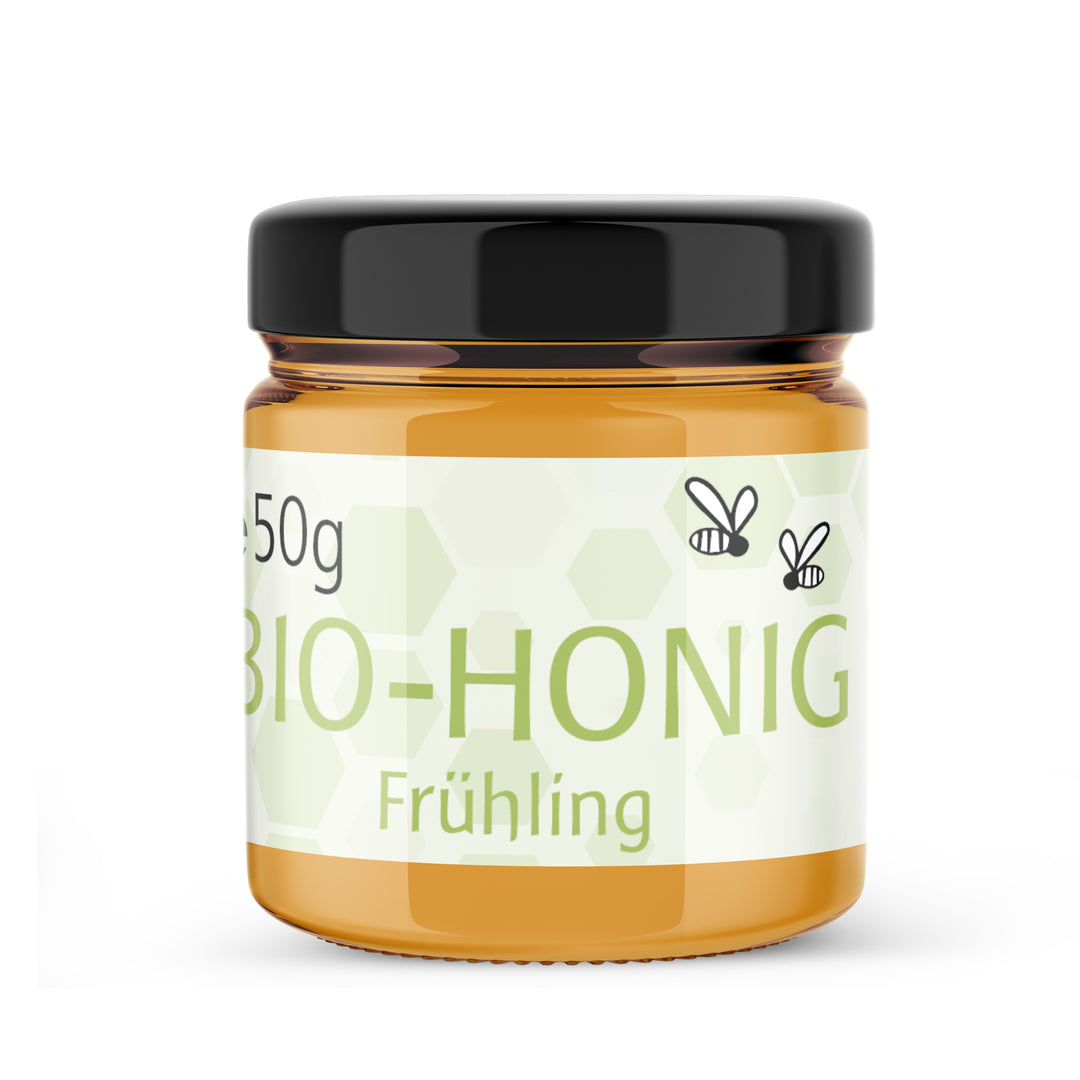 Bio Frühlingshonig, 50 g im Glas