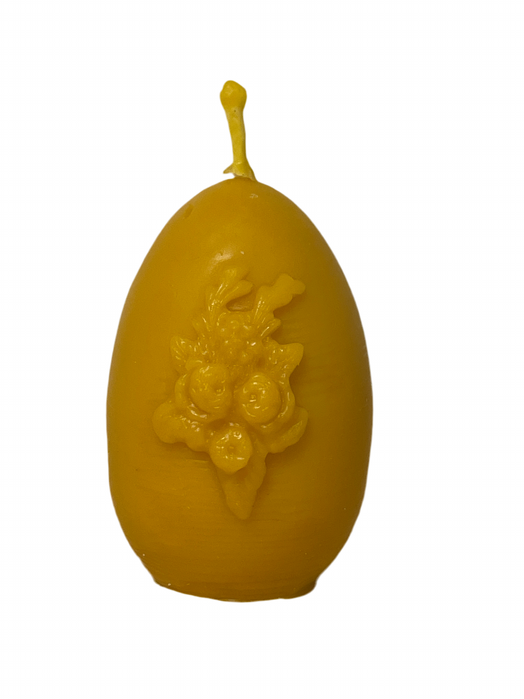 Bienenwachskerze längliche Kugel mit Weihnachtsglocke