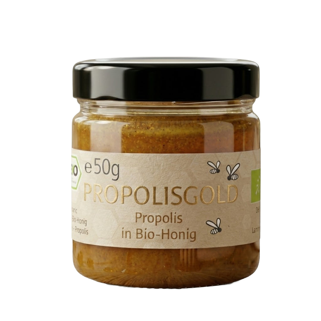Bio Honig Propolisgold, 50 g im Glas
