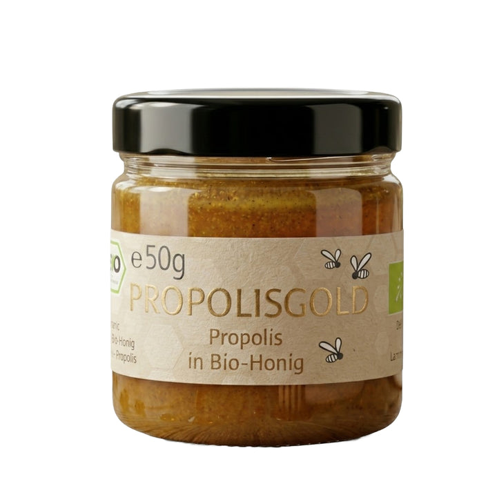 Bio Honig Propolisgold, 50 g im Glas