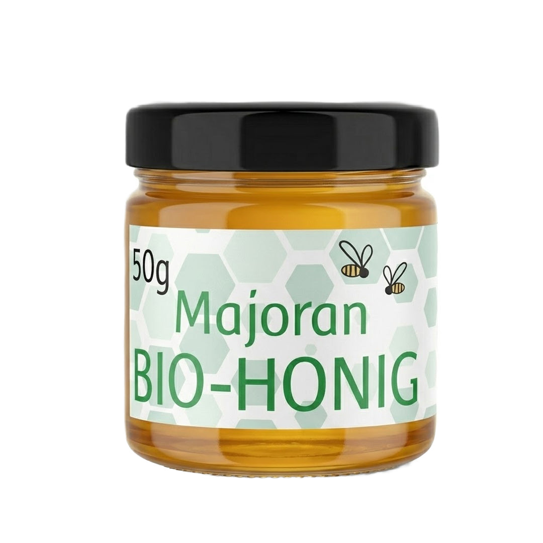 Bio Majoran-Blütenhonig, 50 g im Glas