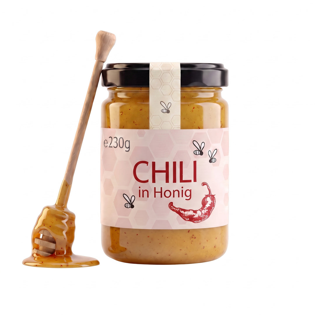 Chili in Honig, 230 g im Glas