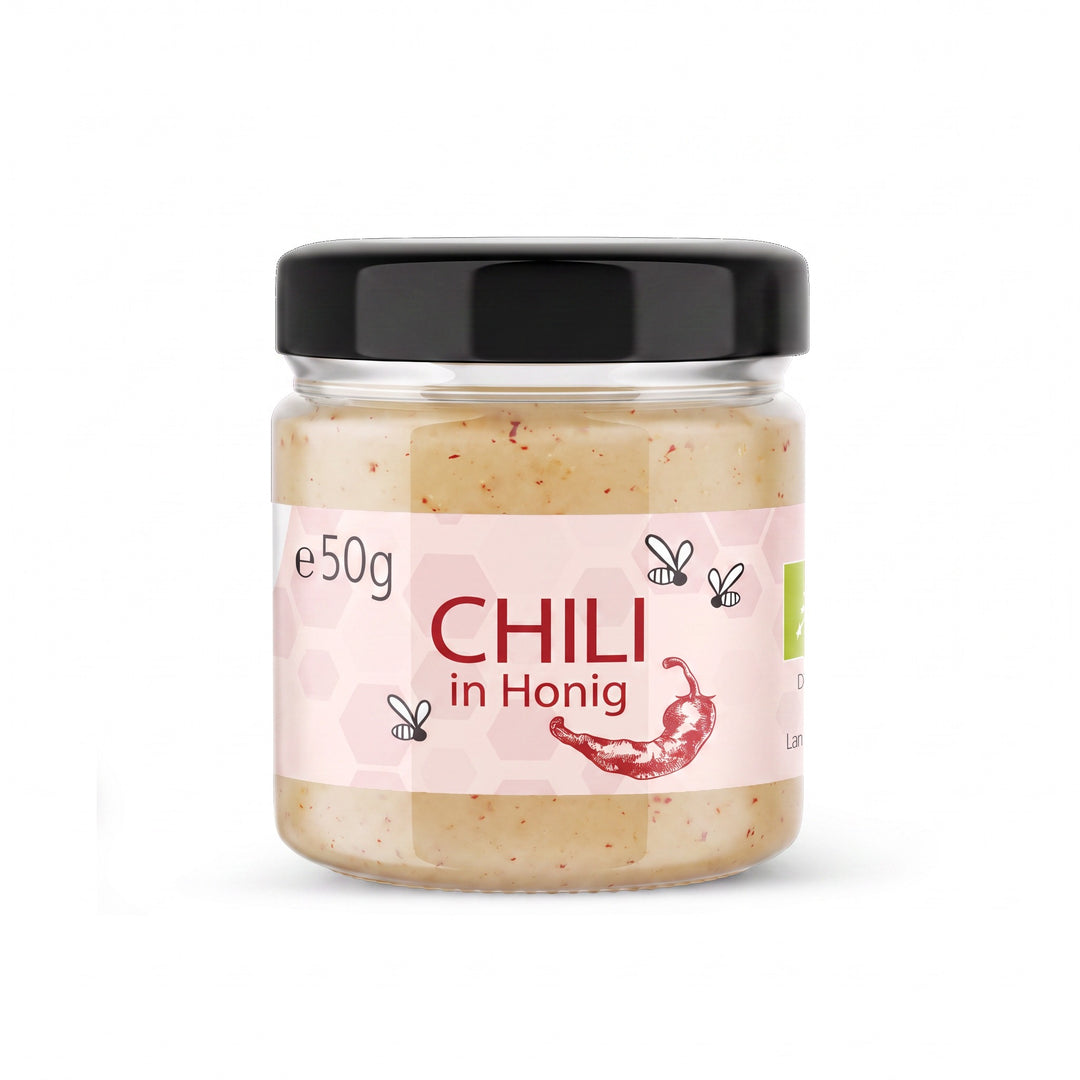 Bio Honig mit Chili, 50 g im Glas
