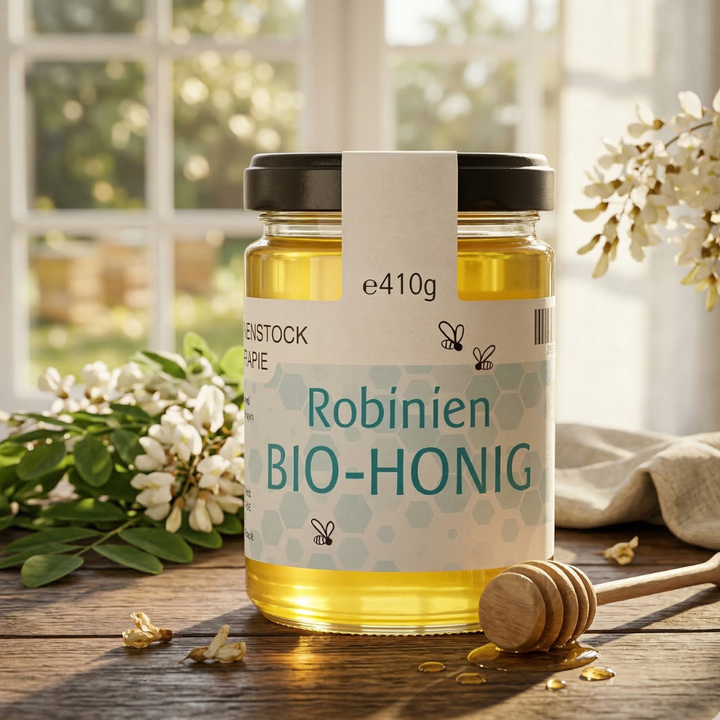 Bio Robinienhonig – Ansicht Etikett