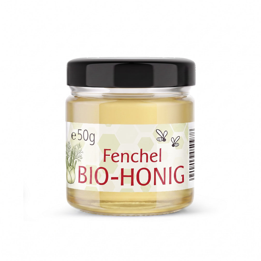 Bio Fenchelhonig, 50 g im Glas