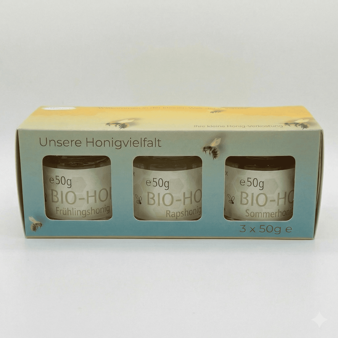 Mini Honig Set mit 3 Gläsern „Frühstücks-Klassiker“