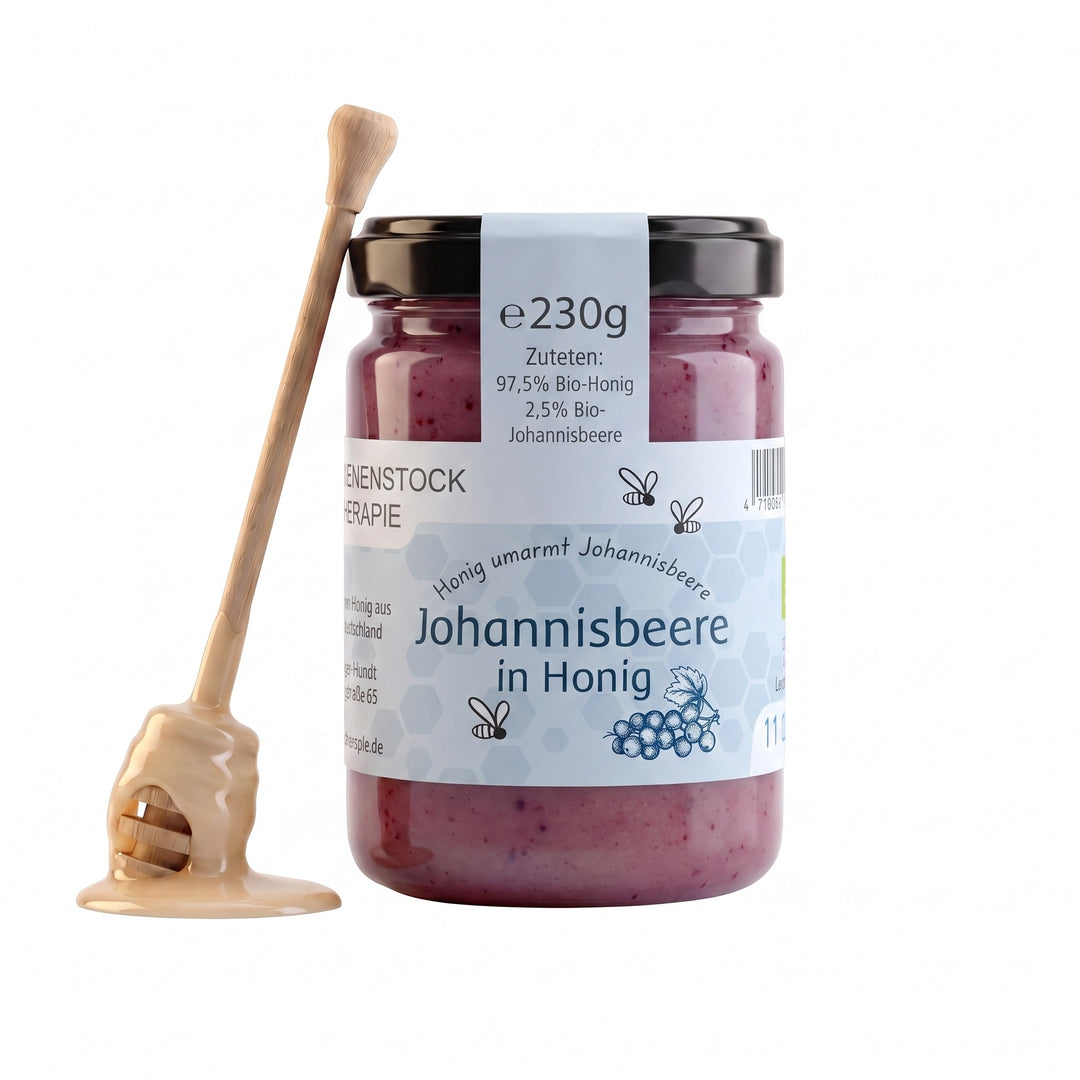 Bio Honig mit Johannisbeere, 230 g im Glas