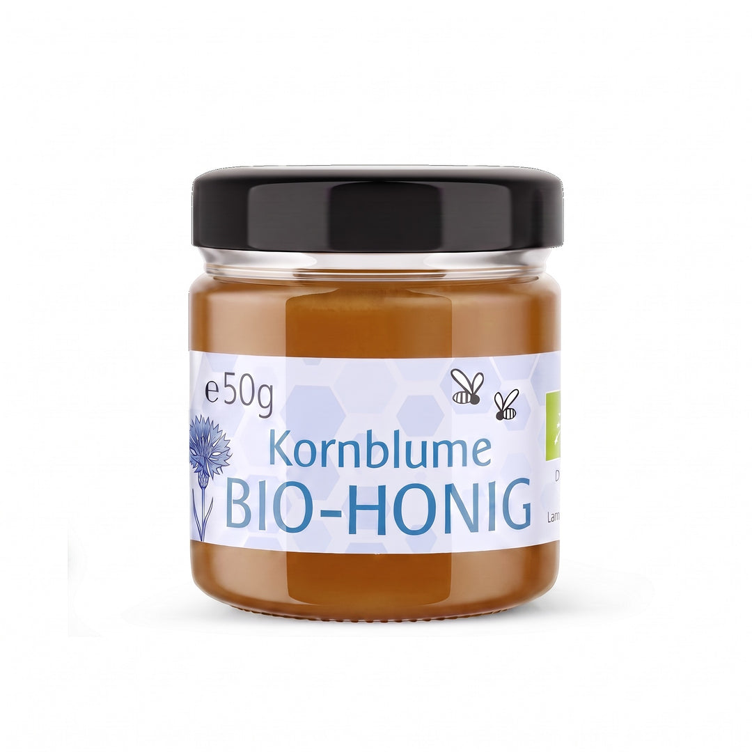 Bio Kornblumenhonig, 50 g im Glas