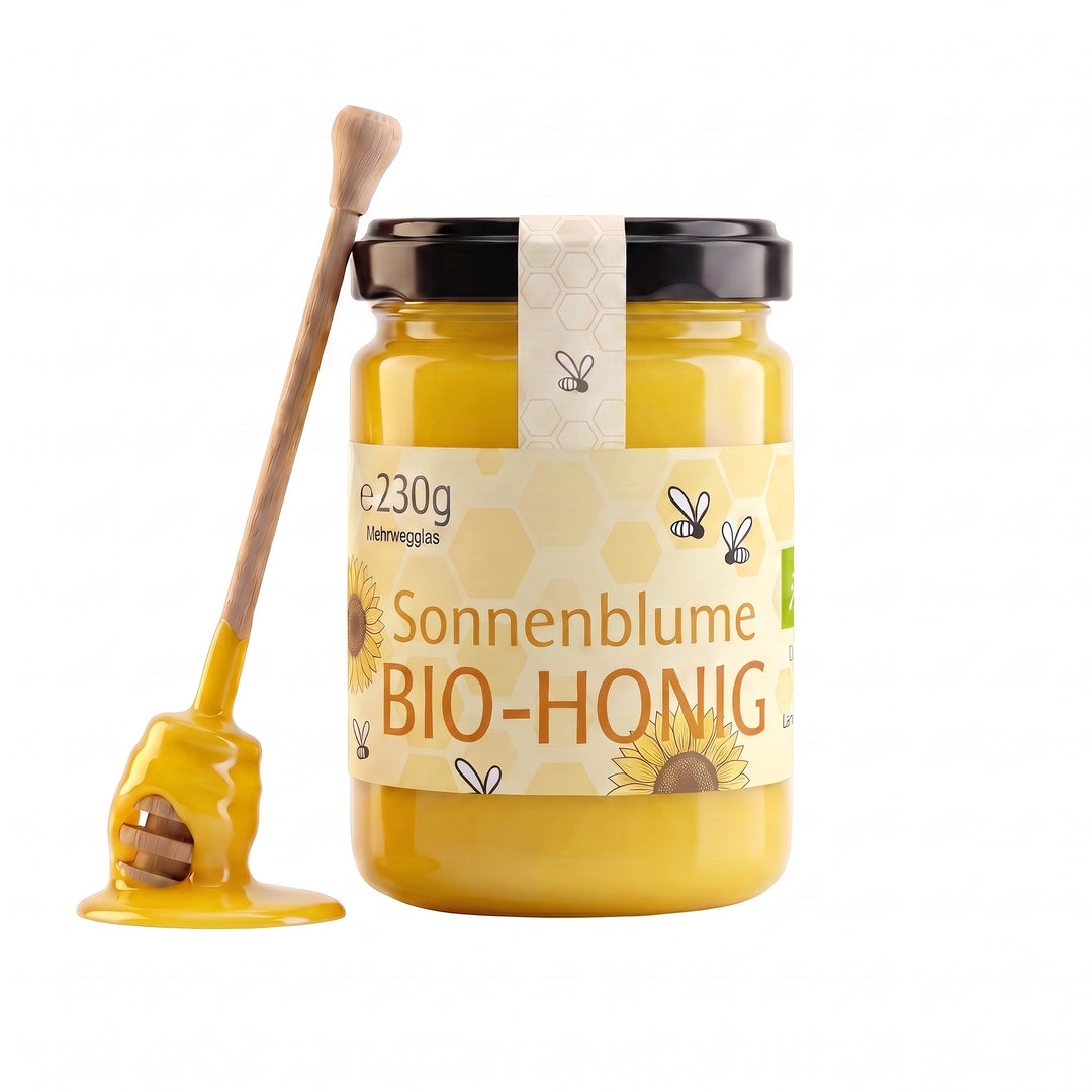 Bio Sonnenblumenhonig, 230 g im Glas
