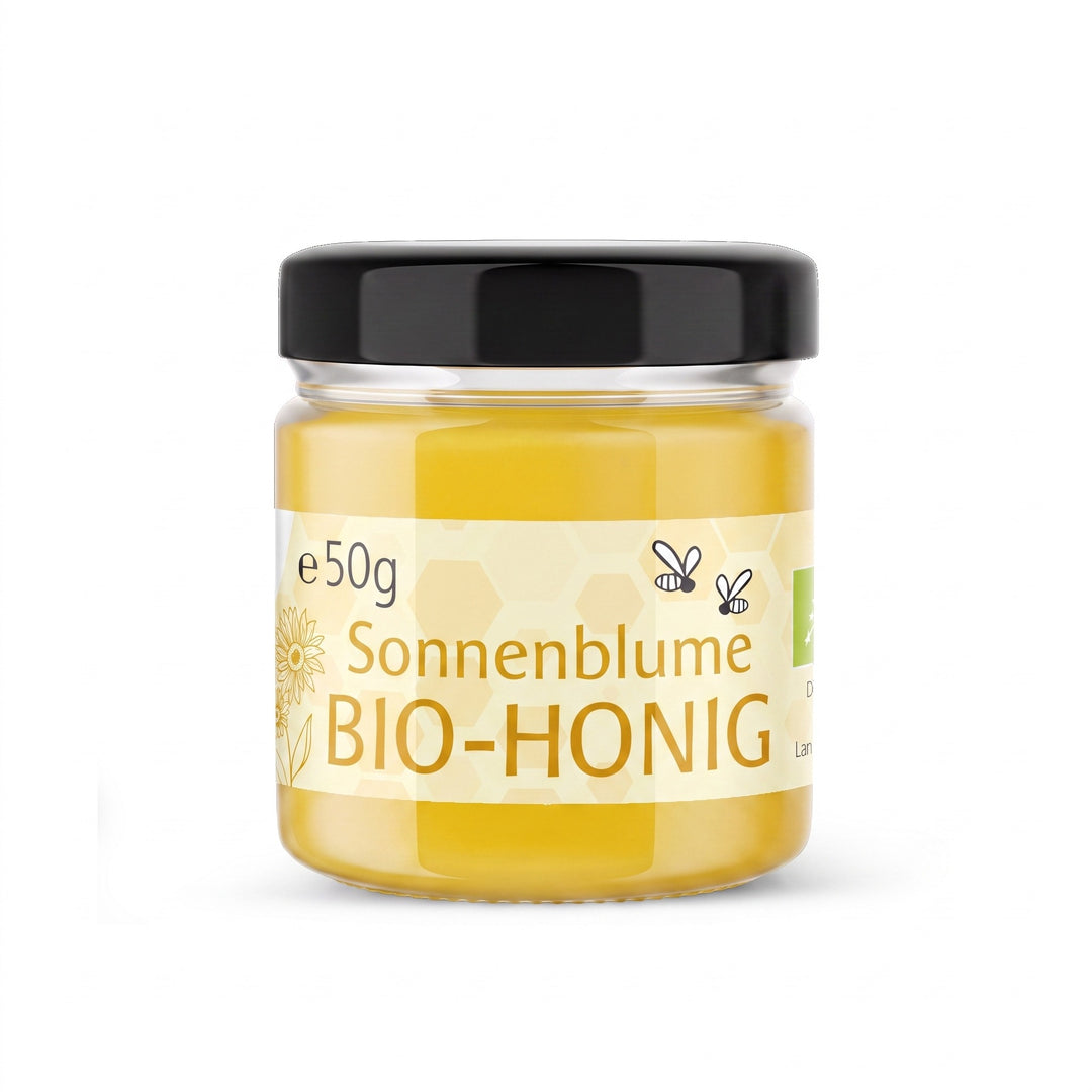 Bio Sonnenblumenhonig, 50 g im Glas