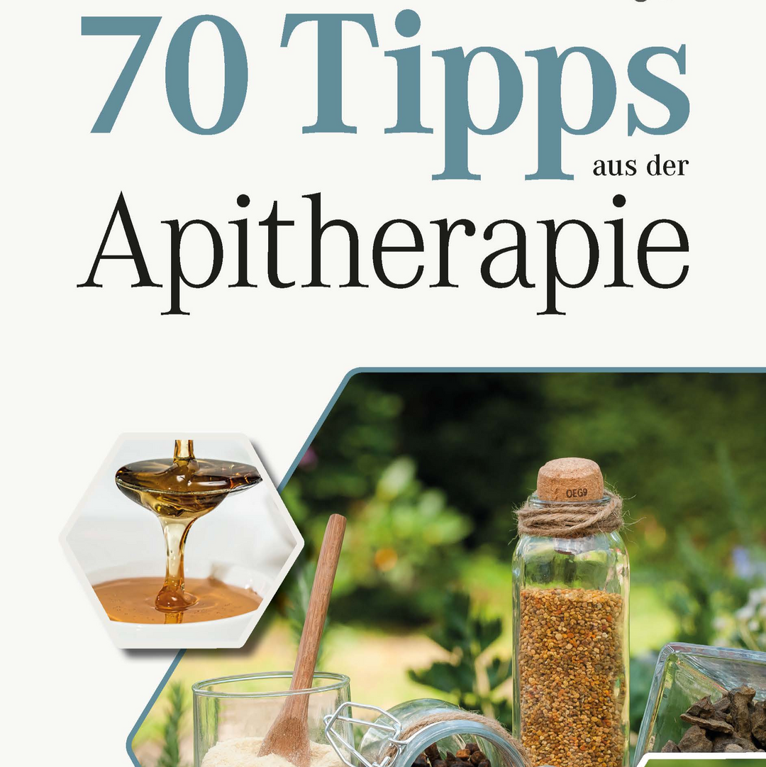 Buch „70 Tipps aus der Apitherapie“ – Cover