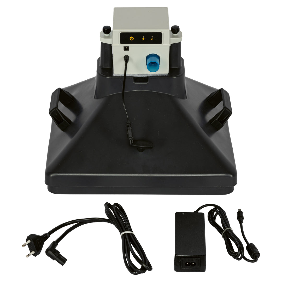 beecura® SYSTEM Inhalator in Anthrazit mit Netz und Kabel – zum Einatmen von Bienenstockluft
