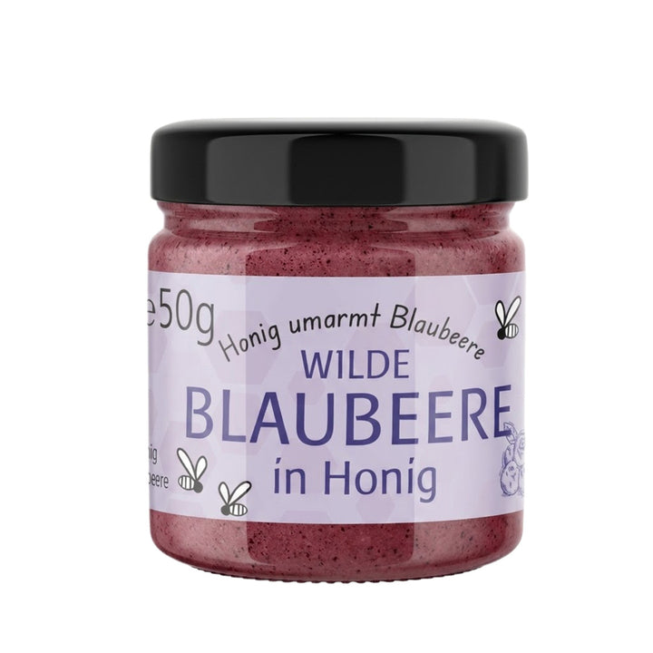 Bio Honig mit Blaubeere, 50 g im Glas