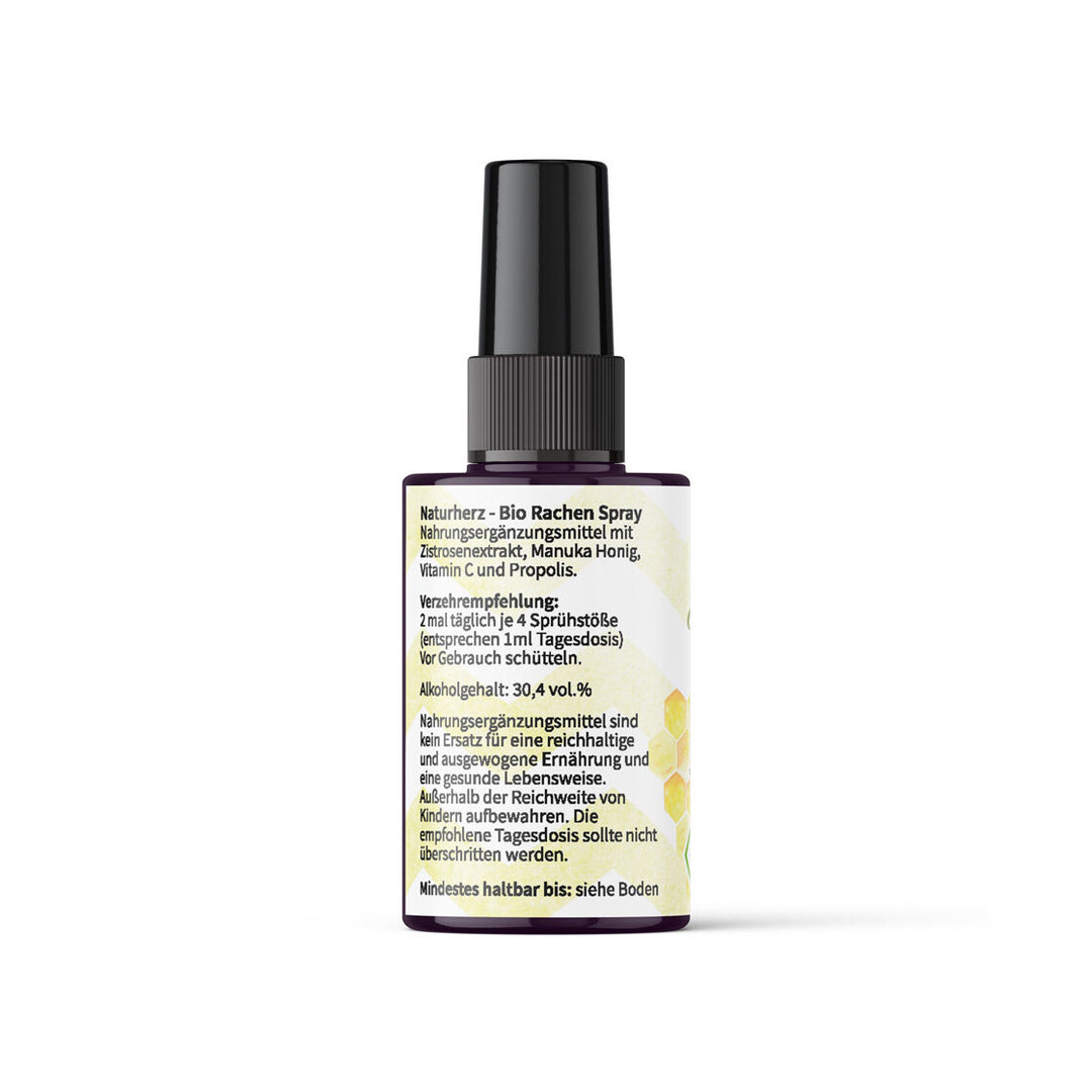 Bio Rachenspray mit Cistus, Manuka, Vitamin C und Propolis – Ansicht 3
