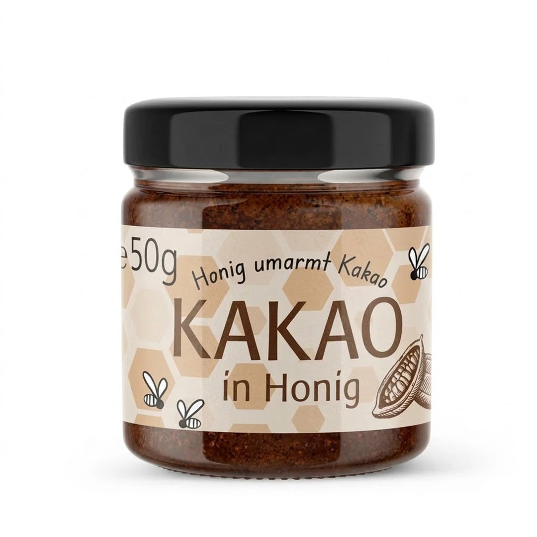 Bio Honig mit Kakao, 50 g im Glas