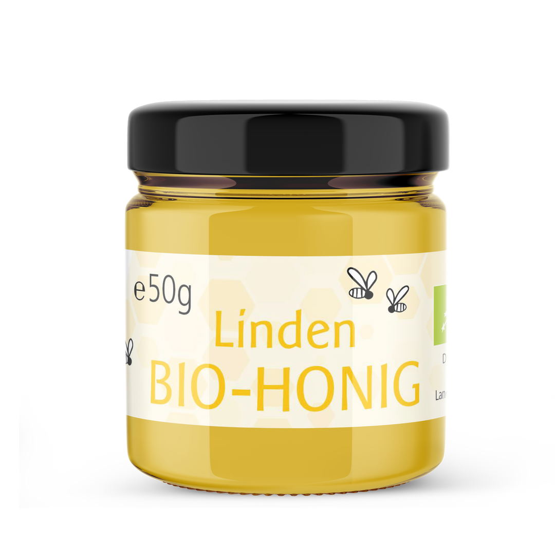 Bio Lindenhonig, 50 g im Glas
